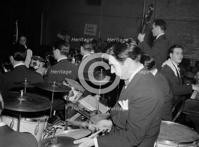 Portrait of Gene Krupa, Washington, D.C., 1938. Creator: William Paul Gottlieb.