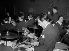 Portrait of Gene Krupa, Washington, D.C., 1938. Creator: William Paul Gottlieb