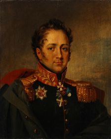 Portrait of General Alexander Alexandrovich Pisarev (1780-1848), First quarter of 19th cen.. Artist: Anonymous