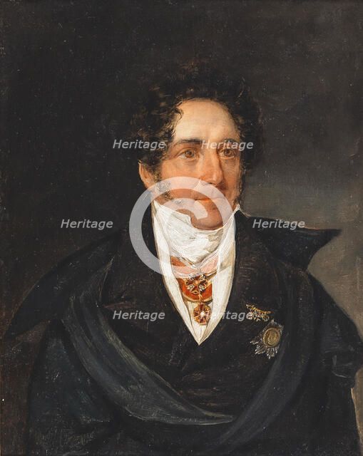 Portrait of General Bernhard Graf von Caboga-Cerva (1785-1855). Creator: Agricola, Karl Joseph Aloys (1779-1852).