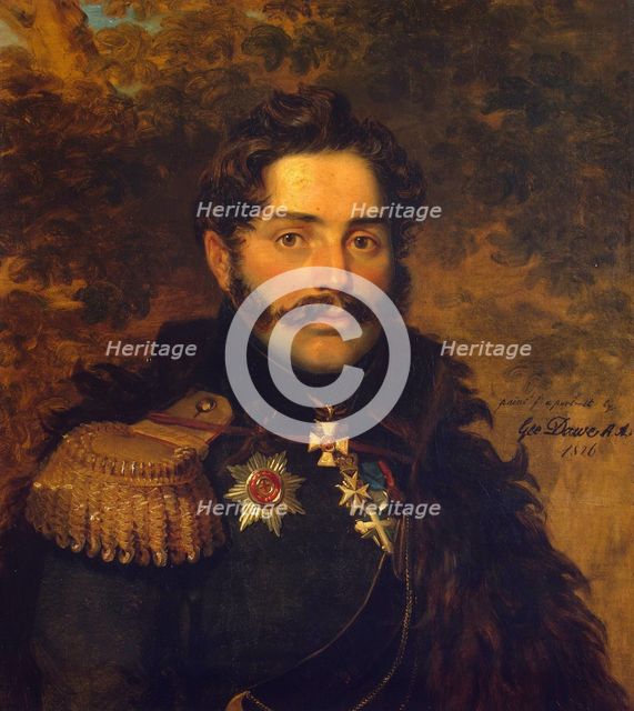 Portrait of General Count Alexander Fyodorovich Shcherbatov (1773-1817), 1826.