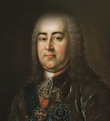 Portrait of General Count Alexander Ivanovich Rumyantsev (1680-1749), 18th century. Creator: Anonymous