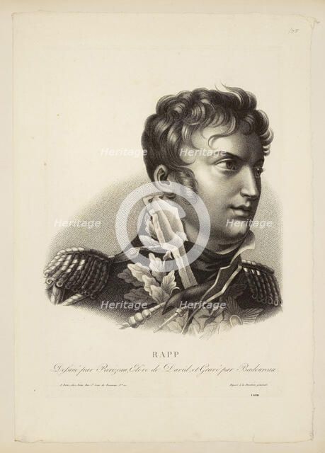 Portrait of General Count Jean Rapp (1772-1821). Creator: Badoureau, Jean-François (ca 1789-1822).
