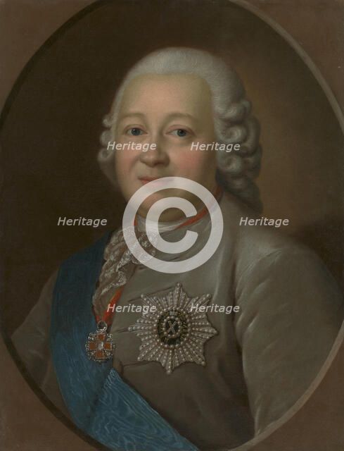 Portrait of General Count Nikita Ivanovich Panin (1718-1783), 1770s. Creator: Rokotov, Fyodor Stepanovich (1735-1808).