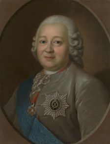 Portrait of General Count Nikita Ivanovich Panin (1718-1783), 1770s. Creator: Rokotov, Fyodor Stepanovich (1735-1808)