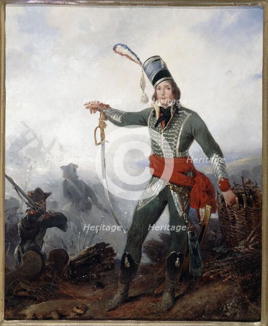 Portrait of General François Marceau des Graviers (1769-1796), c1830. Creator: Jean Baptiste Le Prince.