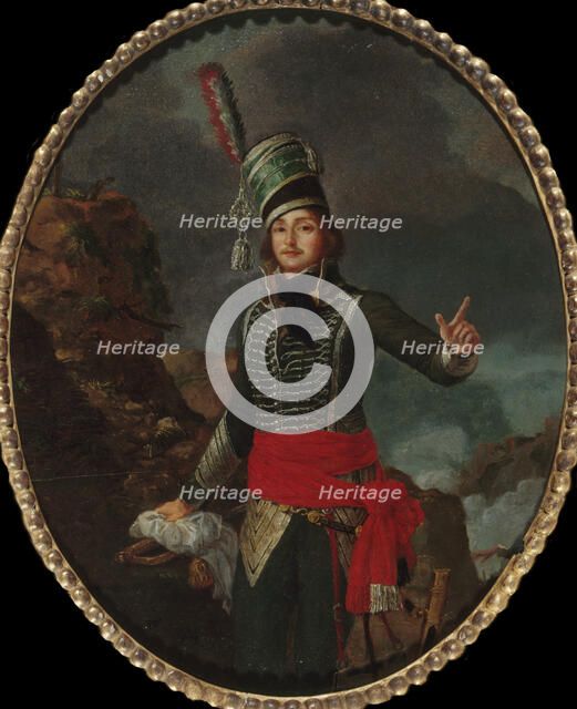Portrait of General François Séverin Marceau-Desgraviers (1769-1796), c. 1796. Creator: Sergent-Marceau, Louis François (1751-1847).
