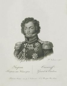 Portrait of General Fyodor Petrovich Uvarov (1773-1824), 1813