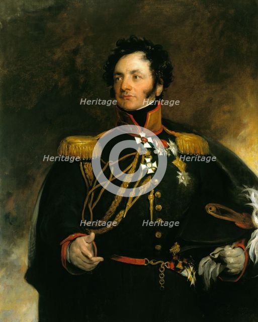 Portrait of General Fyodor Petrovich Uvarov (1773-1824), 1818. Artist: Lawrence, Sir Thomas (1769-1830)