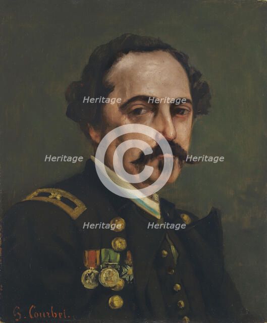Portrait of General Gustave Paul Cluseret (1823-1900). Creator: Courbet, Gustave (1819-1877).