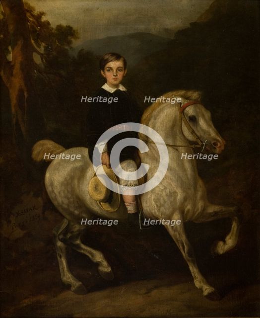 Portrait of General Hauke's Son, 1859. Creator: Juliusz Kossak.