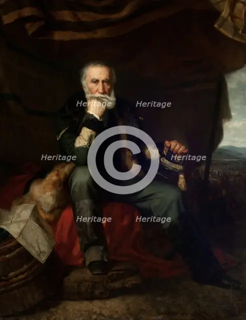 Portrait of General Henryk Dembinski, 1852. Creator: Henryk Rodakowski.