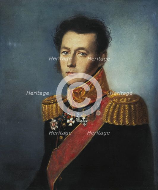 Portrait of General Ivan Skobelev (1778-1849), 1826. Artist: Bardou, Karl Wilhelm (1750s-after 1842)