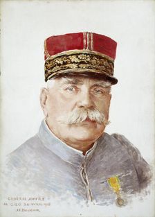 Portrait of General Joseph Joffre (1852-1931), 1915. Creator: Unknown