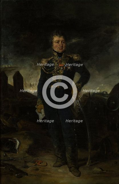 Portrait of General Joseph-Leopold Sigisbert Hugo. Creator: Eugene Deveria.