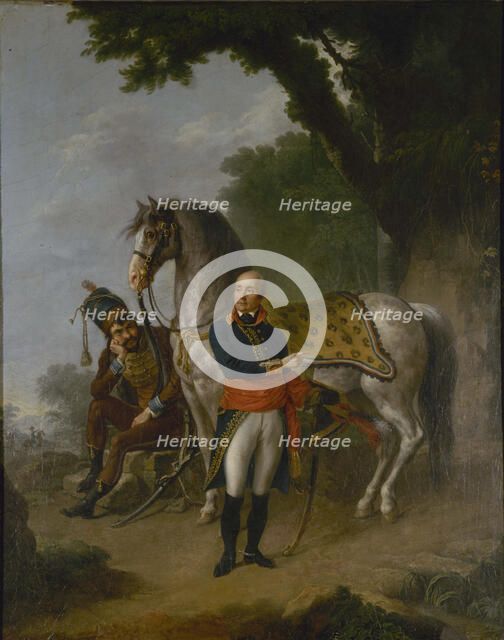 Portrait of General Joseph Marie Servan de Gerbey (1741-1808), c. 1800. Creator: Lafitte, Louis (1770-1828).