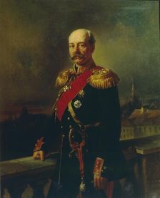 Portrait of General Konstantin Petrovich von Kaufman (1818-1882), 1866. Artist: Makovsky, Konstantin Yegorovich (1839-1915)