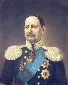Portrait of General-Lieutenant F.F. Beger, 1892. Creator: Apolinary Horawski
