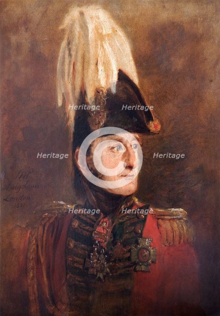 Portrait of General Lord Edward Somerset, British soldier, 1821. Artist: Jan Willem Pieneman.