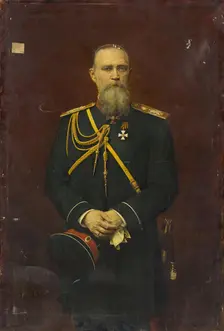 Portrait of General Mikhail Chertkov, 1889. Creator: Georges Becker
