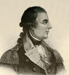 Portrait of General Montgomery, showing a black silk stock, hair in queue c1770, (1937). Creator: Unknown