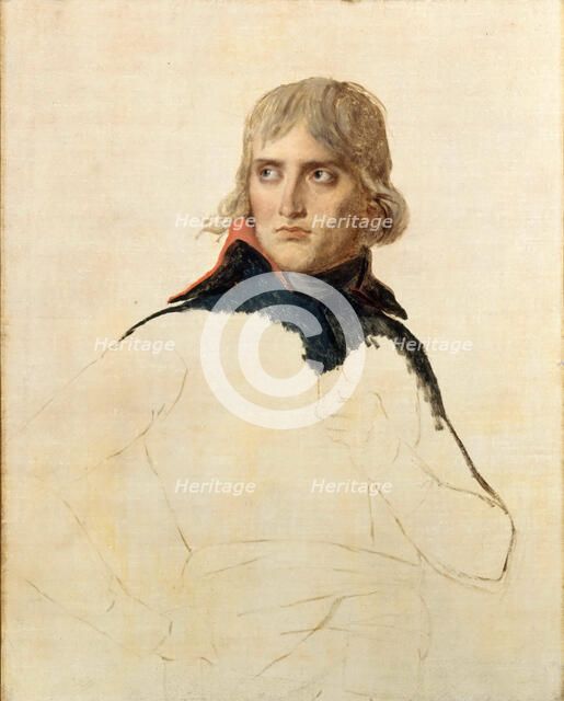 Portrait of General Napoléon Bonaparte. Artist: David, Jacques Louis (1748-1825)