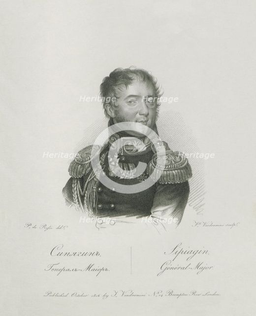Portrait of General Nikolai Martemyanovich Sipyagin (1785-1828), 1813.