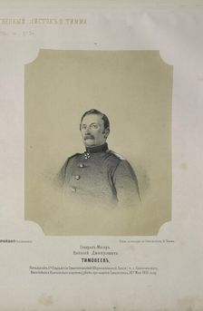 Portrait of General Nikolai Dmitrievich Timofeyev (1799-1855), 1855. Creator: Timm, Wassili (George Wilhelm) (1820-1895)