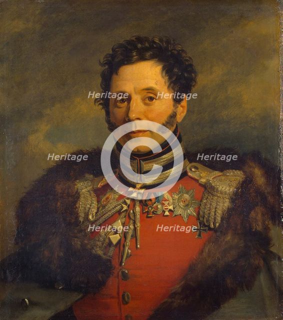 Portrait of General Nikolai Ivanovich Depreradovich (1767-1843), before 1825. Artist: Dawe, George (1781-1829)
