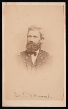 Portrait of General Oliver Otis Howard (1830-1909), 1860s. Creator: John Goldin