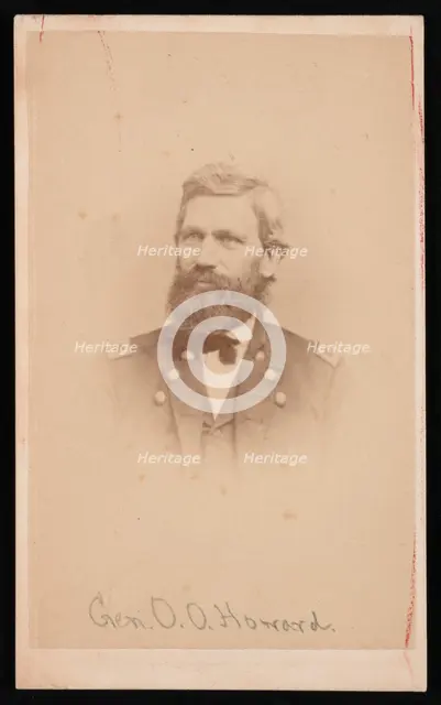 Portrait of General Oliver Otis Howard (1830-1909), 1860s. Creator: John Goldin.