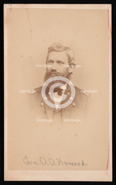 Portrait of General Oliver Otis Howard (1830-1909), 1860s. Creator: John Goldin.