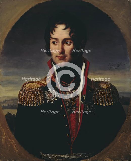 Portrait of General Piotr Chicherin, 1814. Creator: Robert Lefevre.