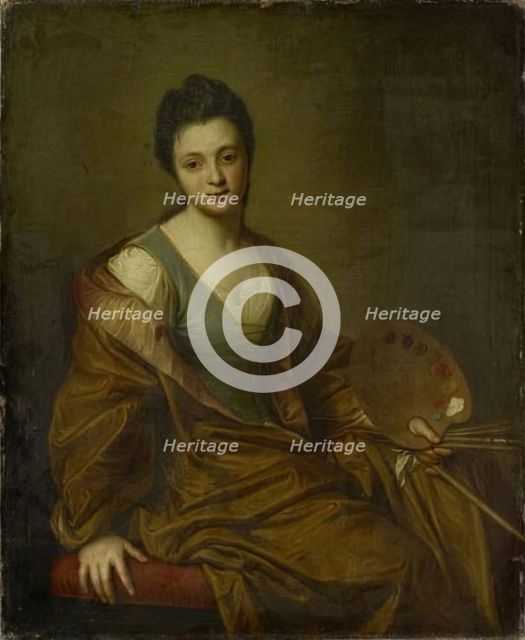 Portrait of Geneviève Blanchot as Allegory of Painting, 1704. Creator: Jean-Baptiste Santerre.