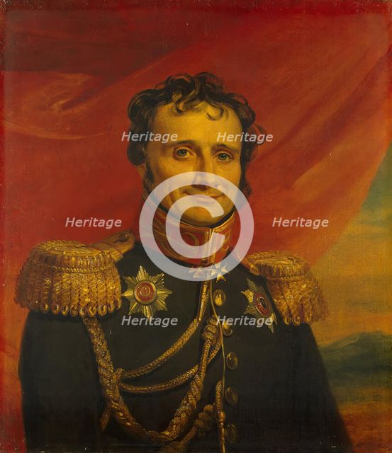 Portrait of Genrikh V. (Antoine-Henri) Jomini (1779-1869), 1822. Creator: Workshop of George Dawe.