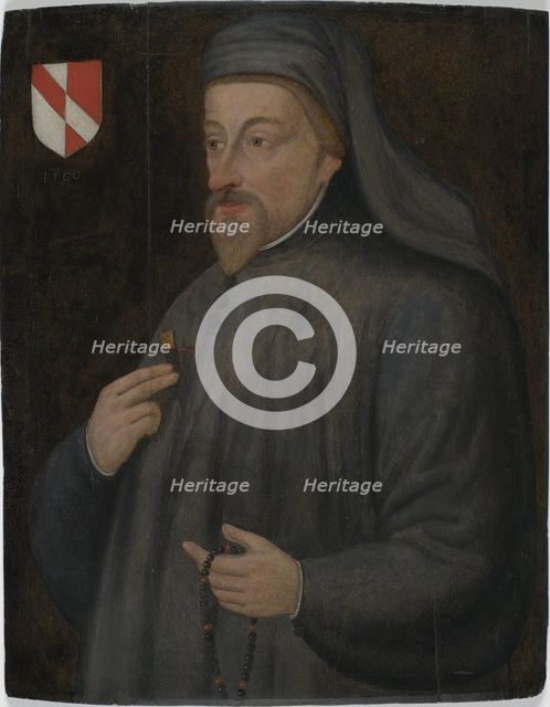 Portrait of Geoffrey Chaucer, Early 17th cen..