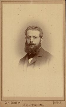 Portrait of Georg Ferdinand Frobenius (1849-1917). Creator: Photo studio Carl Günther, Berlin