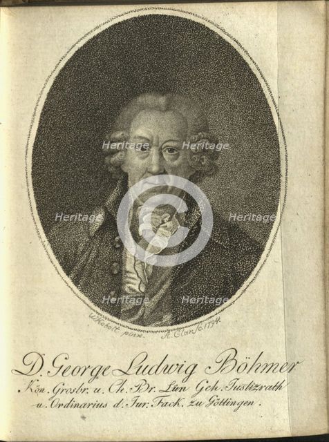 Portrait of Georg Ludwig Böhmer (1715-1797), 1794.