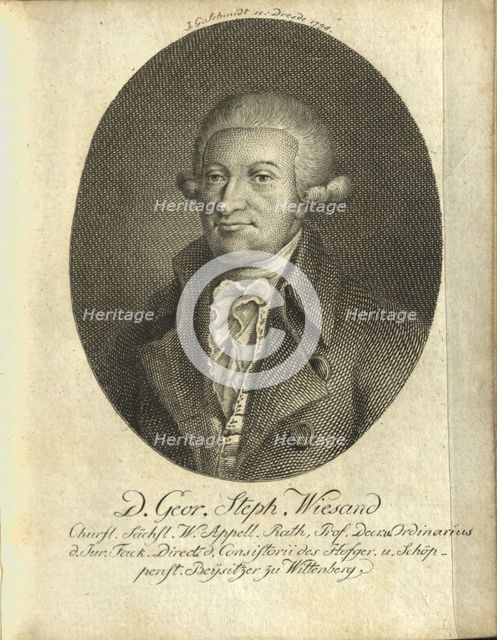 Portrait of Georg Stephan Wiesand (1736-1821) , 1794.