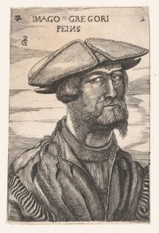 Portrait of Georg Pencz (Imago Gregori Peins). Creator: Unknown