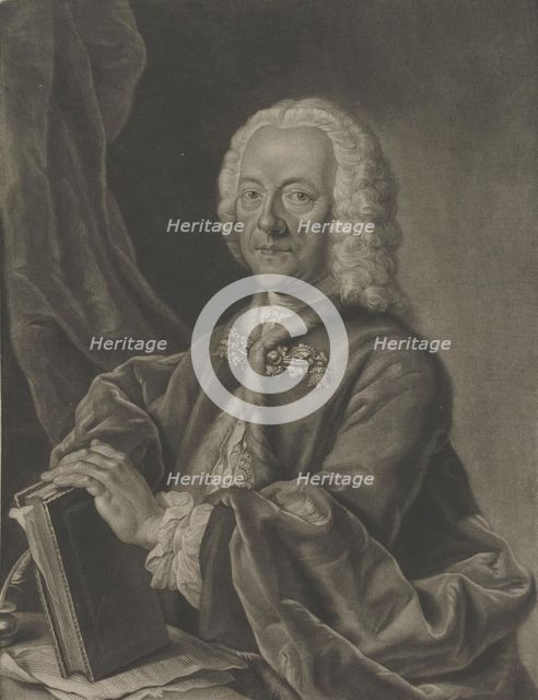Portrait of Georg Philipp Telemann (1681-1767), 1750.