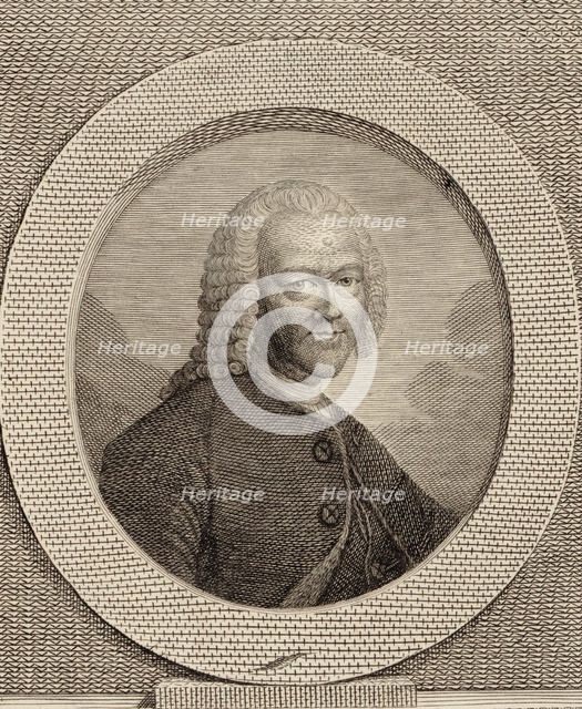 Portrait of Georg Philipp Telemann (1681-1767). Creator: Anonymous.
