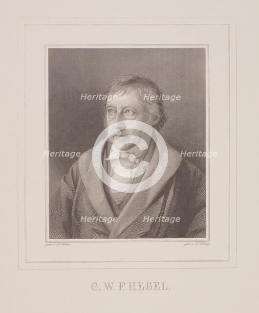 Portrait of Georg Wilhelm Friedrich Hegel (1770-1831), End 1820s.