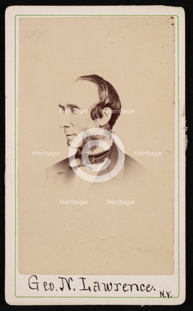 Portrait of George Newbold Lawrence (1806-1895), June 1865. Creator: Rockwood & Co.