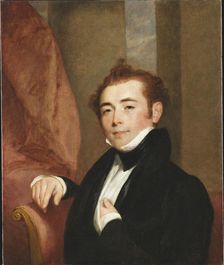 Portrait of George Brown, father of the painter John Lewis-Brown, 1825. Creator: Stuart, Gilbert (1755-1828)
