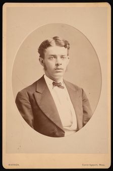 Portrait of George Brown Goode (1851-1896), Between 1866 and 1870. Creator: George K Warren