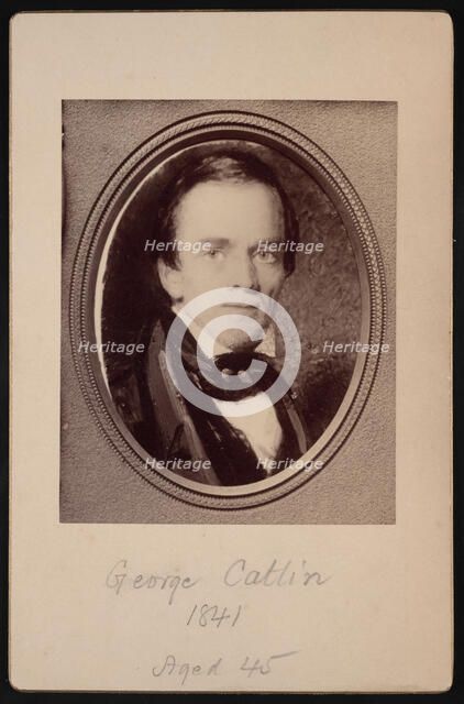 Portrait of George Catlin (1796-1872), 1841. Creator: Unknown.