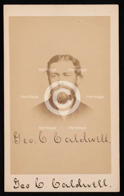 Portrait of George Chapman Caldwell (1834-1907), Circa 1870s. Creator: Purdy & Frear.