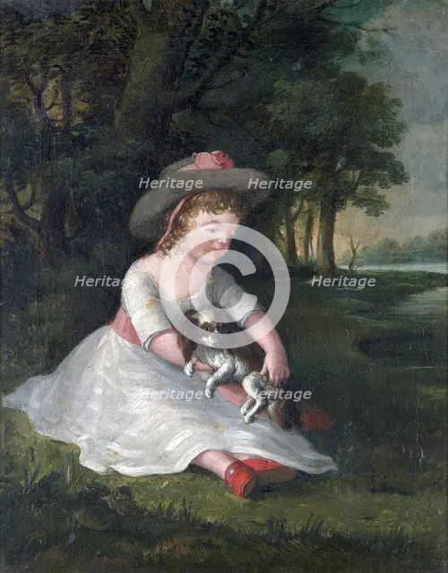 Portrait of George Dawe as a child, c1784. Creator: George Morland.