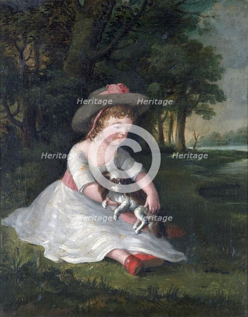 Portrait of George Dawe as a child, c1784. Creator: George Morland.